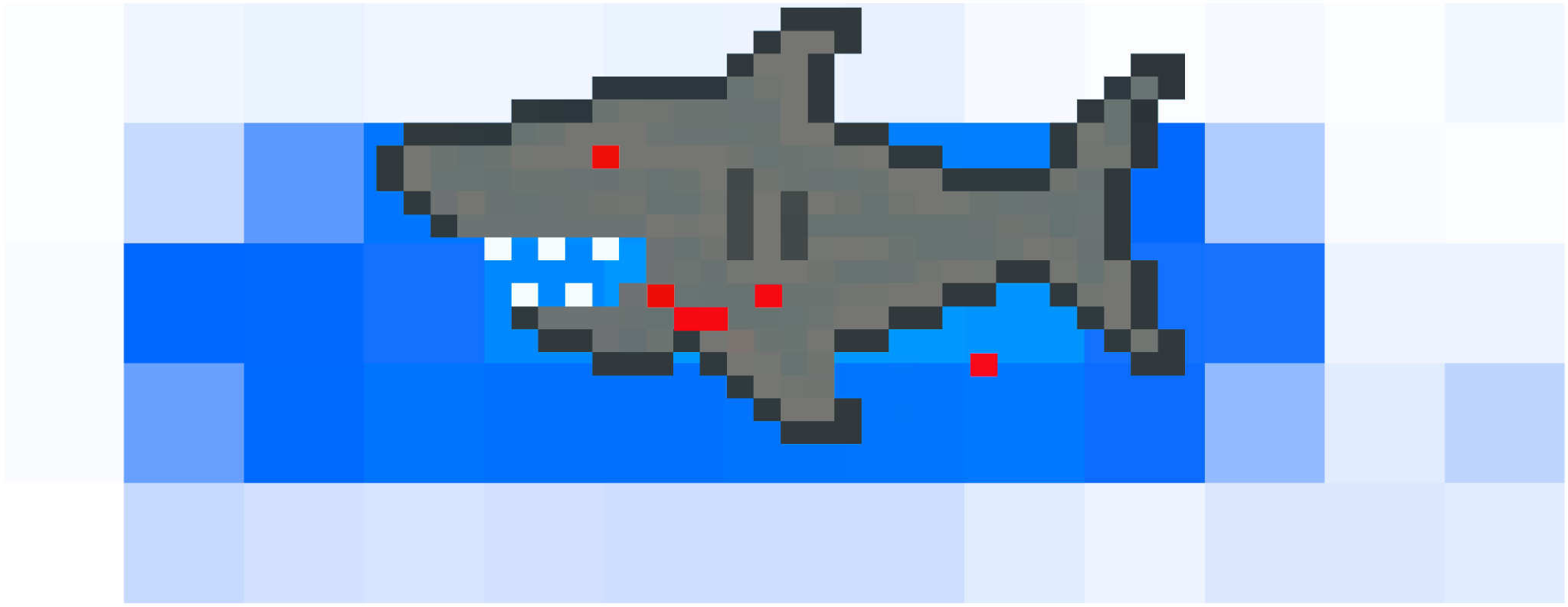 PixelArtWear pixel shark logo