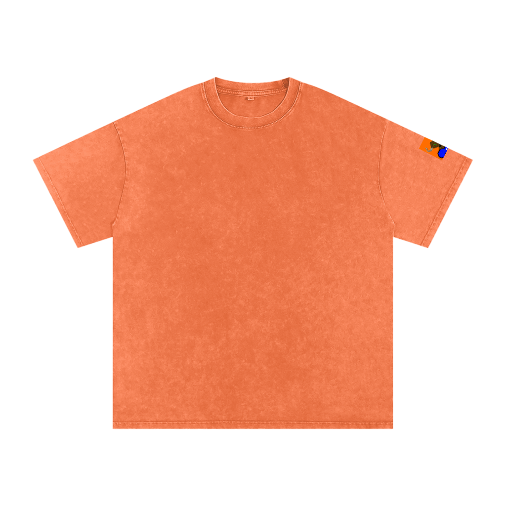 crypt0m1notaur TEE Snow Washed Oversized Cotton T-Shirt