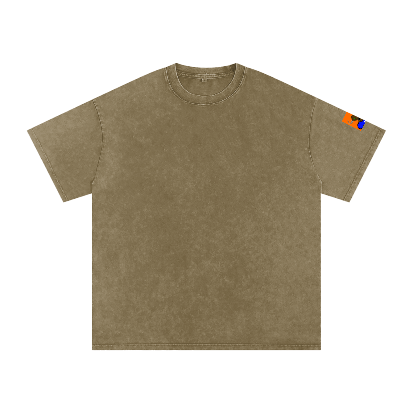 crypt0m1notaur TEE Snow Washed Oversized Cotton T-Shirt