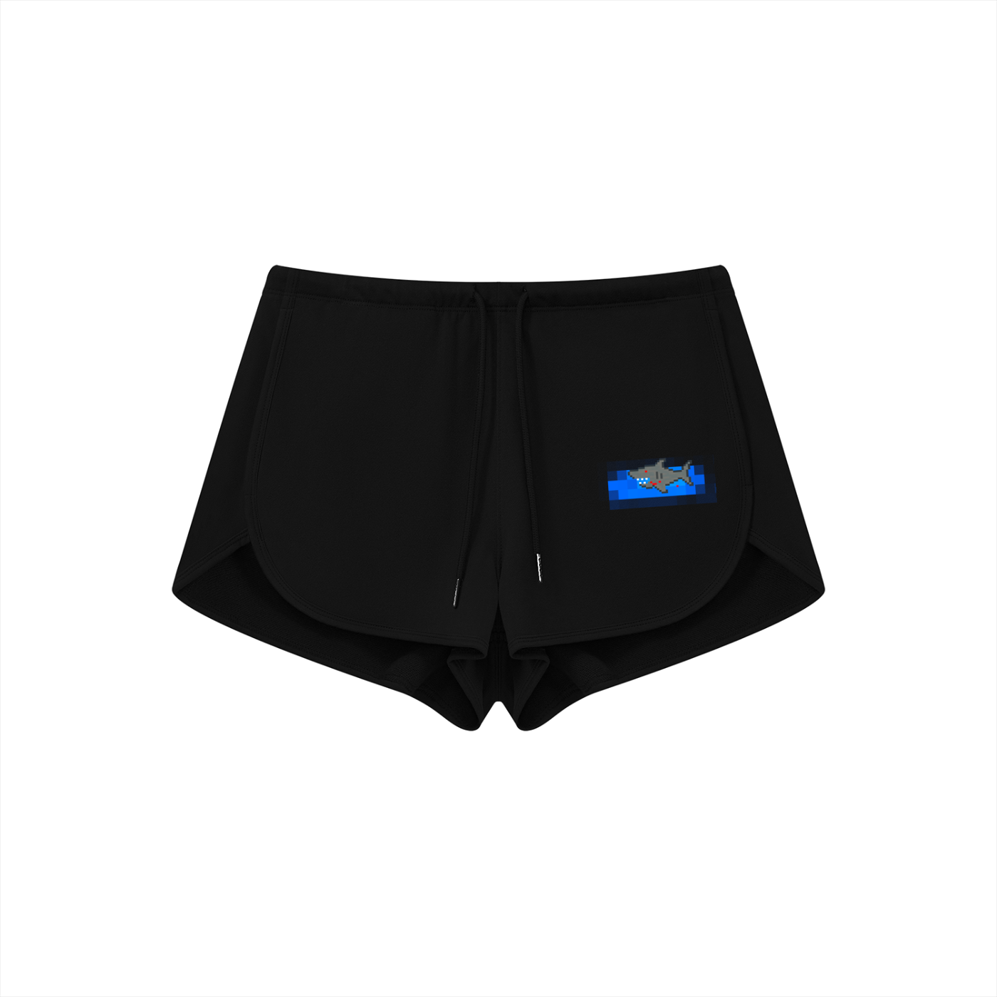 BLOOD BITE PIXEL SHARK Women's Drawstring Shorts - predator energy