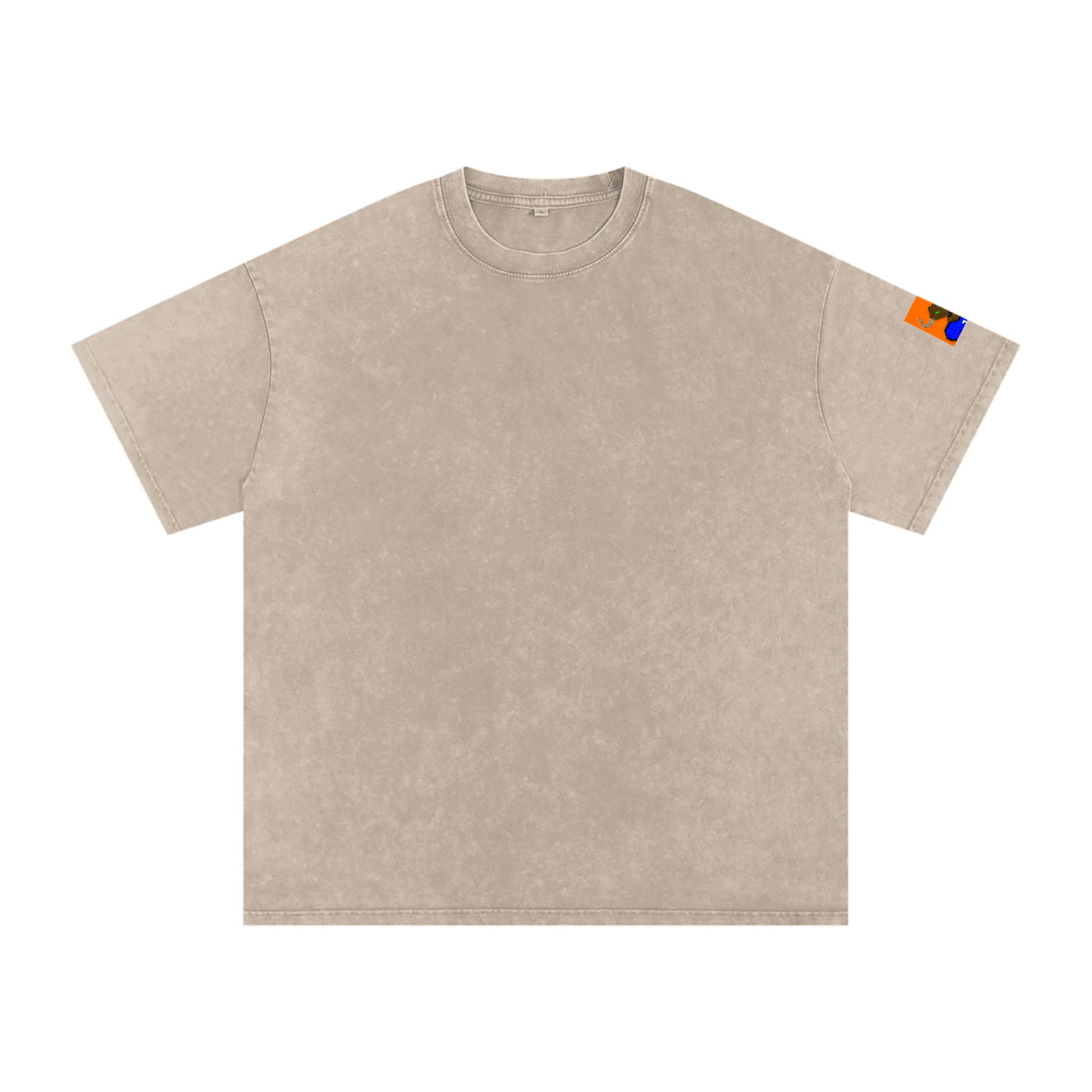 crypt0m1notaur TEE Snow Washed Oversized Cotton T-Shirt