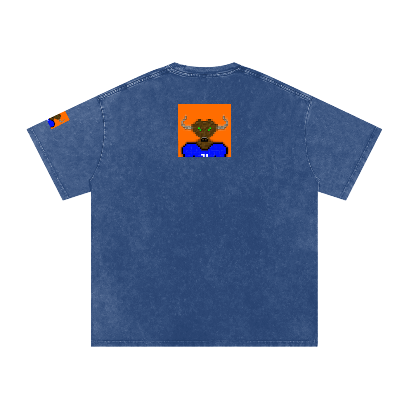crypt0m1notaur TEE Snow Washed Oversized Cotton T-Shirt