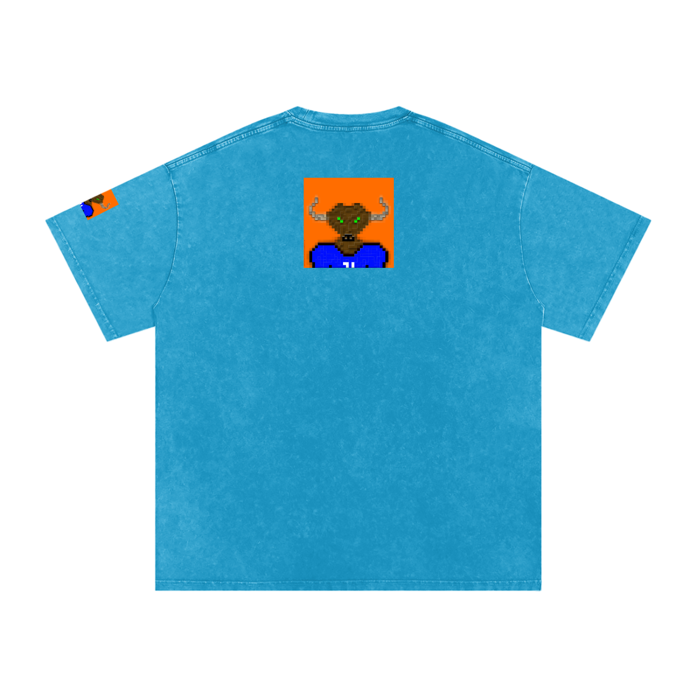 crypt0m1notaur TEE Snow Washed Oversized Cotton T-Shirt
