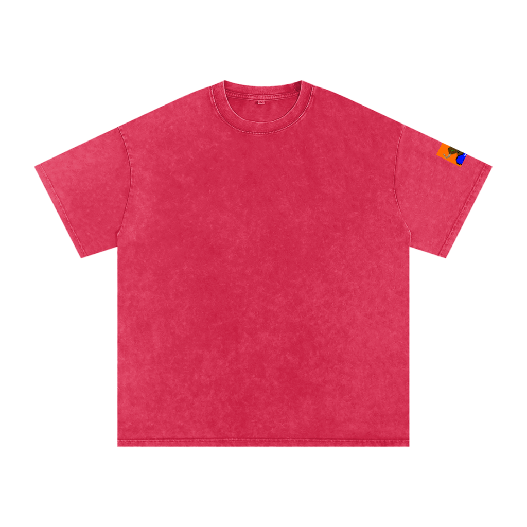 crypt0m1notaur TEE Snow Washed Oversized Cotton T-Shirt