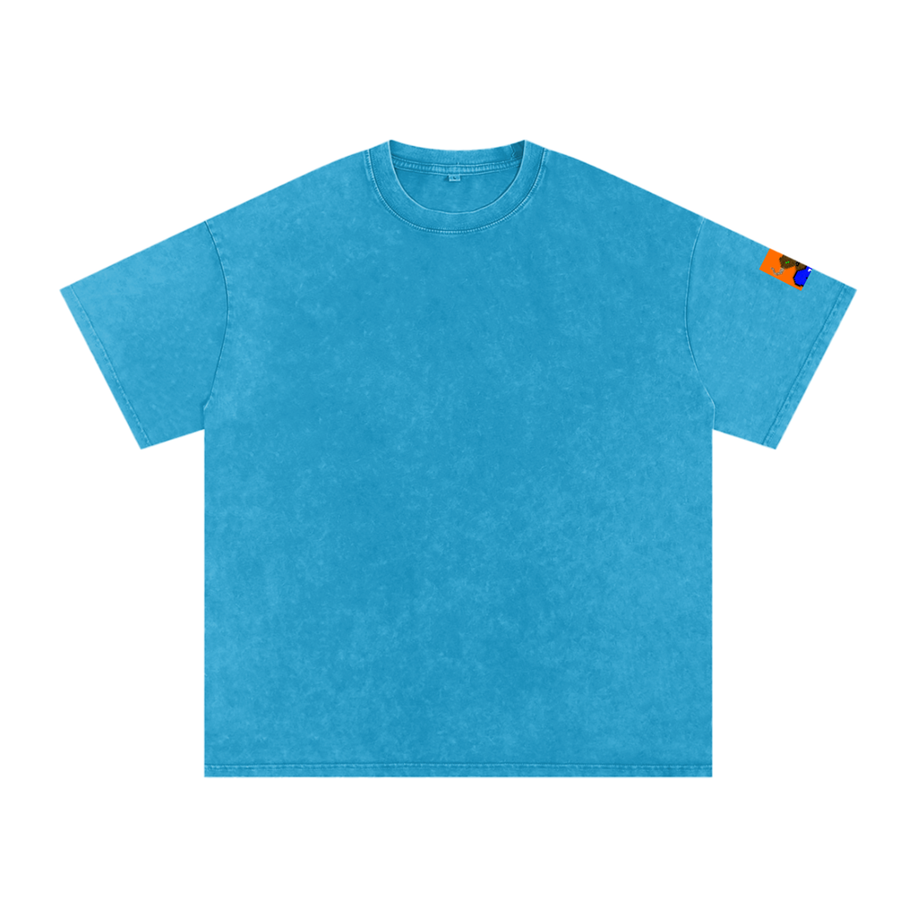 crypt0m1notaur TEE Snow Washed Oversized Cotton T-Shirt