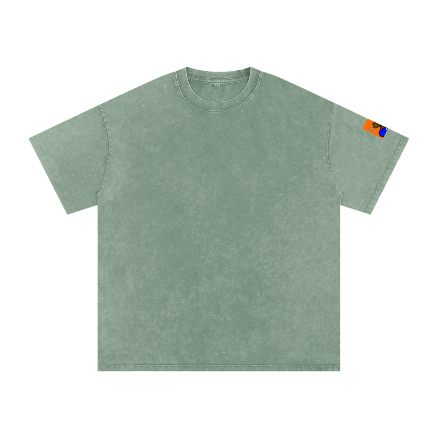 crypt0m1notaur TEE Snow Washed Oversized Cotton T-Shirt