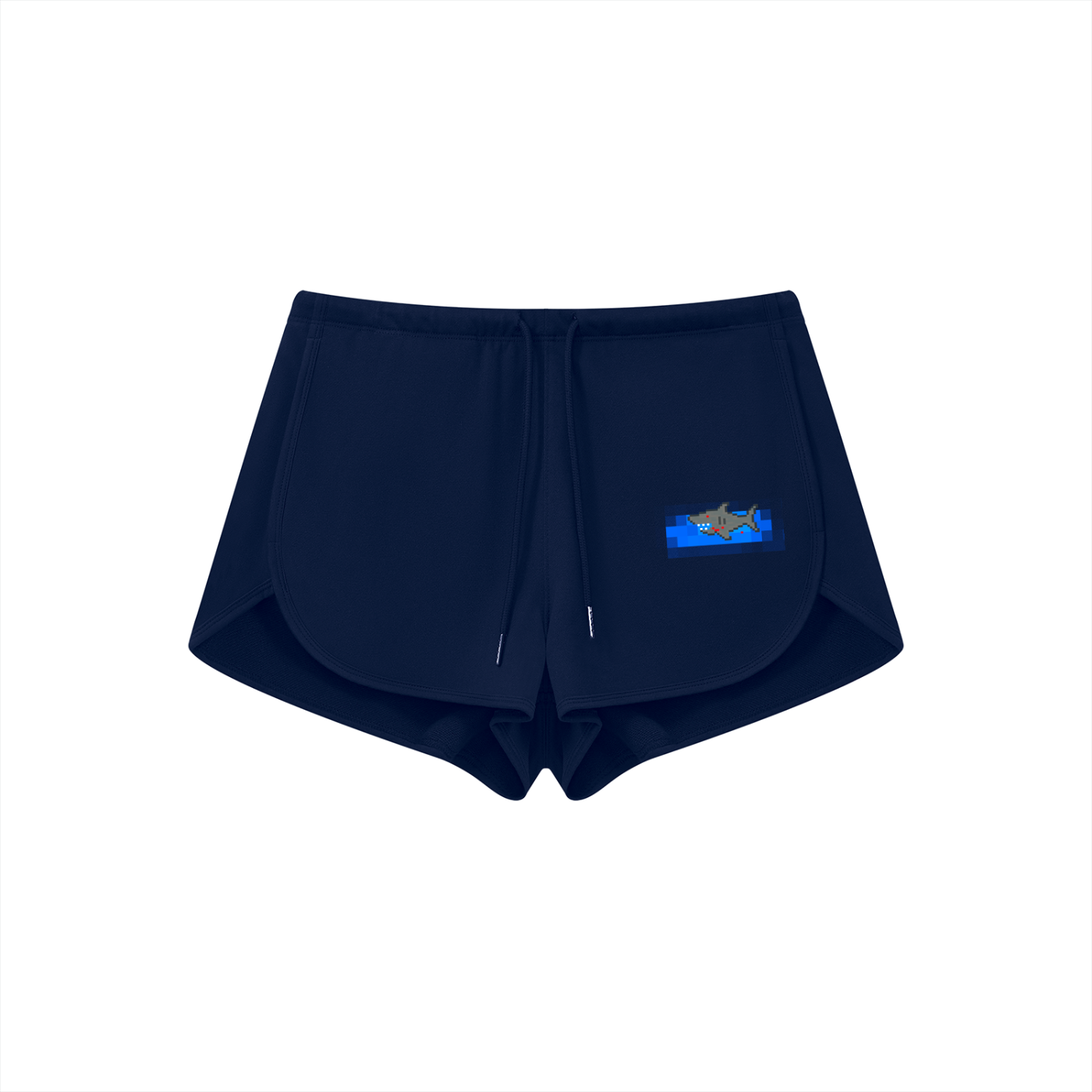 BLOOD BITE PIXEL SHARK Women's Drawstring Shorts - predator energy