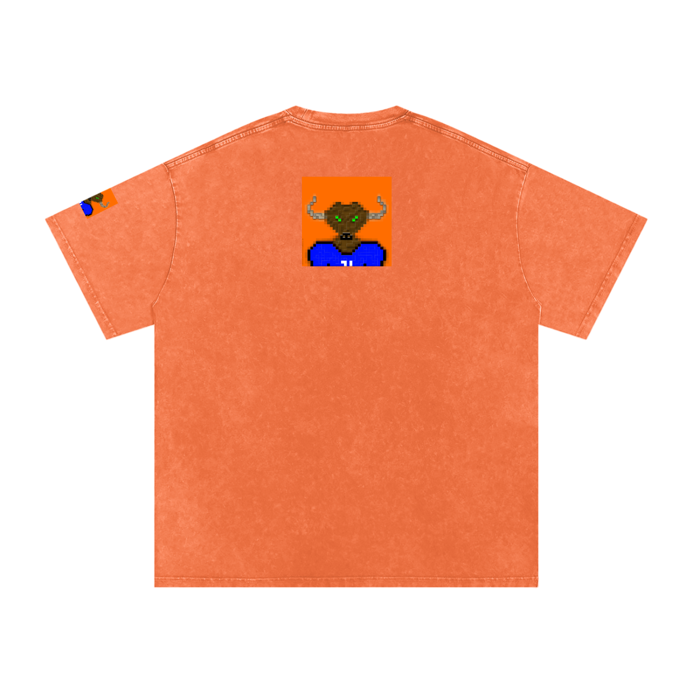 crypt0m1notaur TEE Snow Washed Oversized Cotton T-Shirt