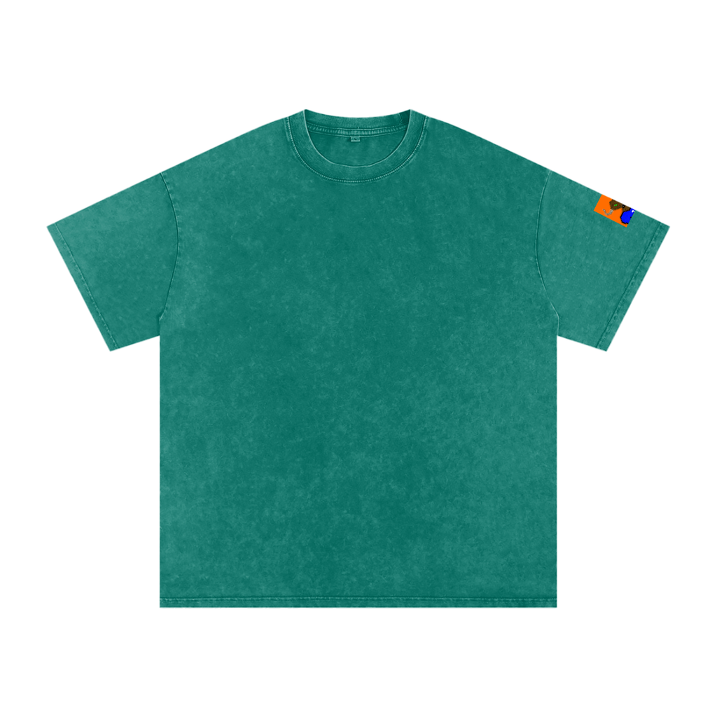 crypt0m1notaur TEE Snow Washed Oversized Cotton T-Shirt