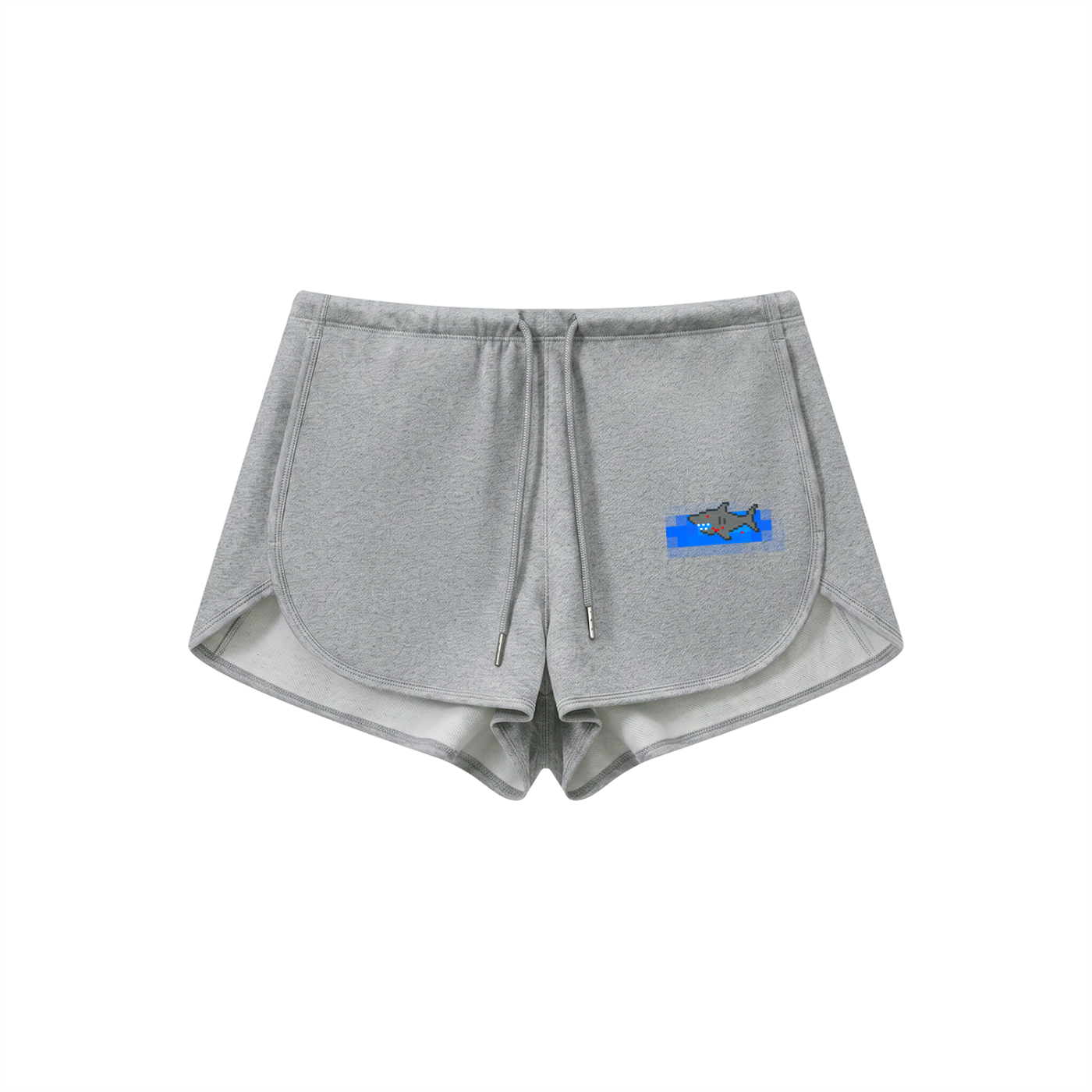 BLOOD BITE PIXEL SHARK Women's Drawstring Shorts - predator energy