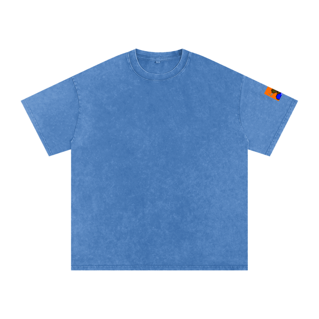 crypt0m1notaur TEE Snow Washed Oversized Cotton T-Shirt