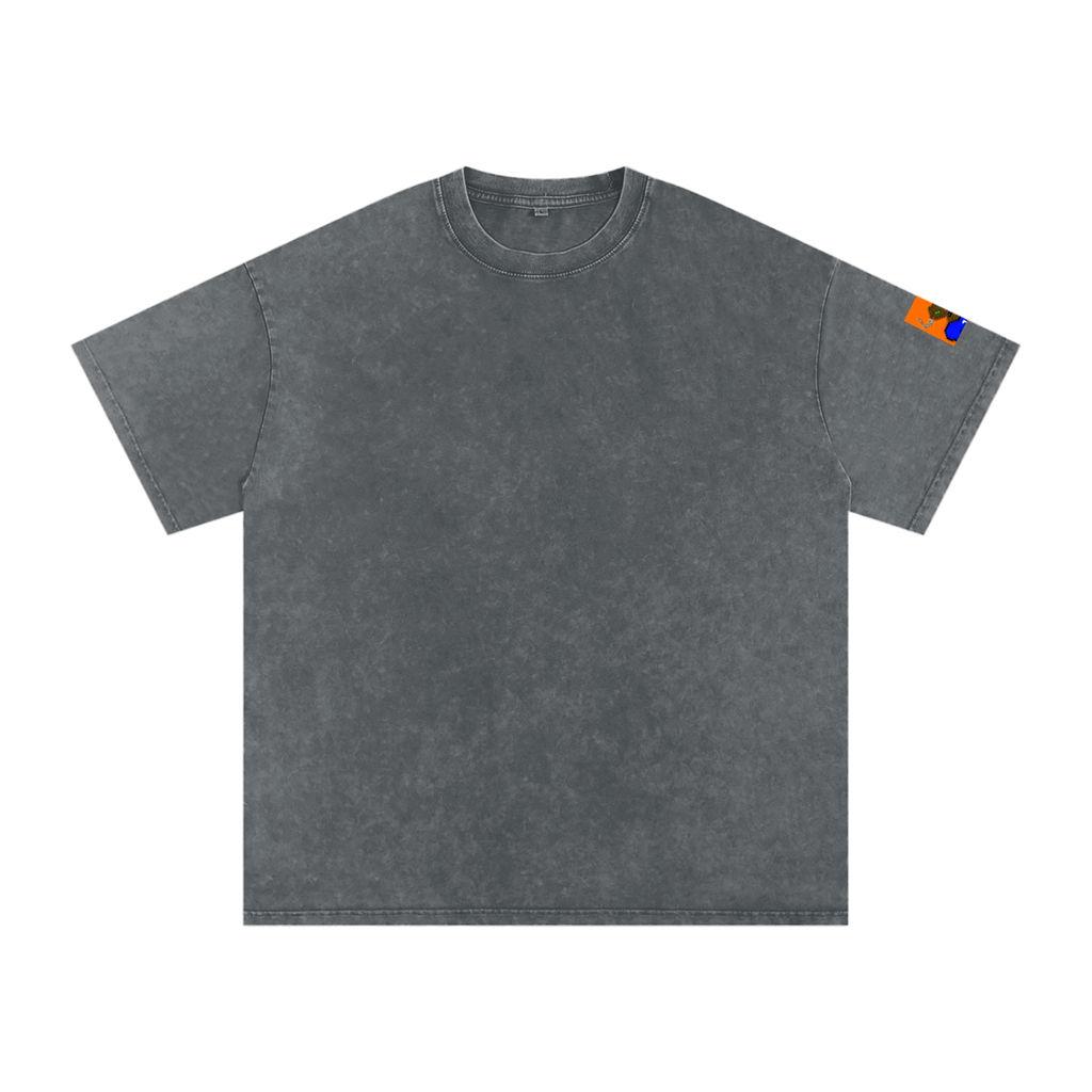 crypt0m1notaur TEE Snow Washed Oversized Cotton T-Shirt