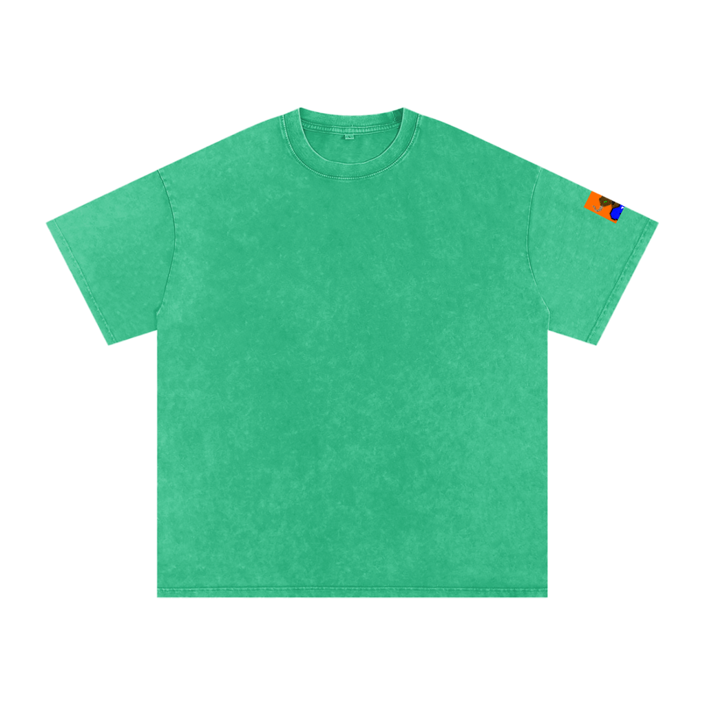 crypt0m1notaur TEE Snow Washed Oversized Cotton T-Shirt