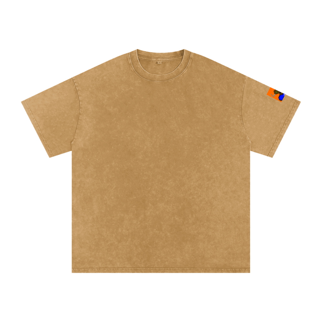 crypt0m1notaur TEE Snow Washed Oversized Cotton T-Shirt