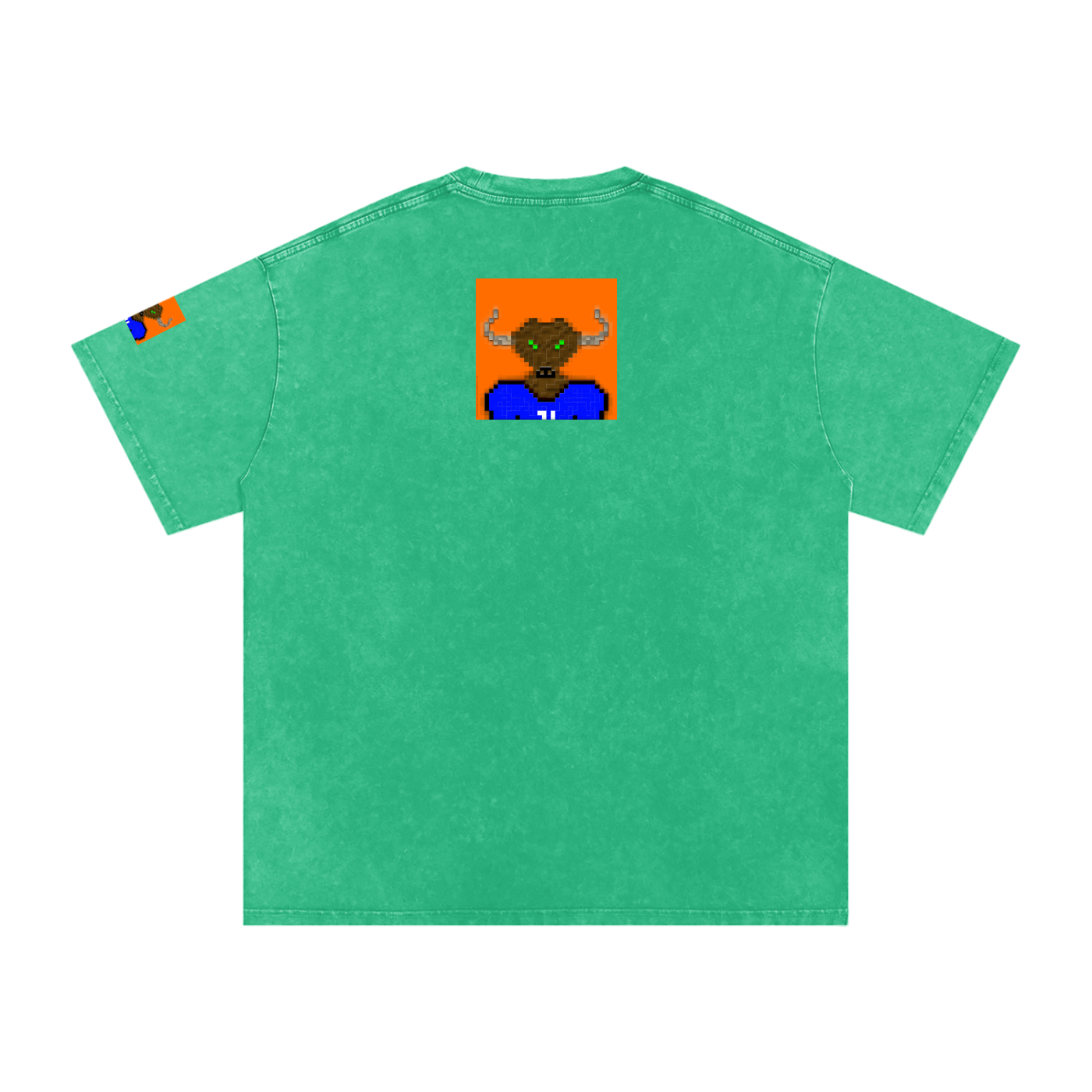 crypt0m1notaur TEE Snow Washed Oversized Cotton T-Shirt